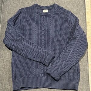 Men’s JCrew Navy Blue Cable Knit Sweater